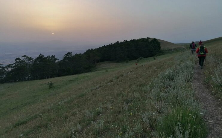 Escursione al tramonto in occasione del solstizio d'inverno.