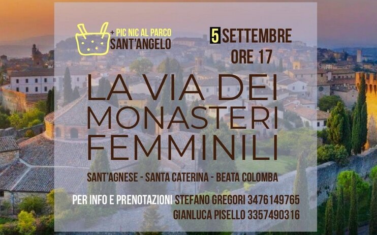 La via dei Monasteri Femminili di Perugia con Picnic al parco